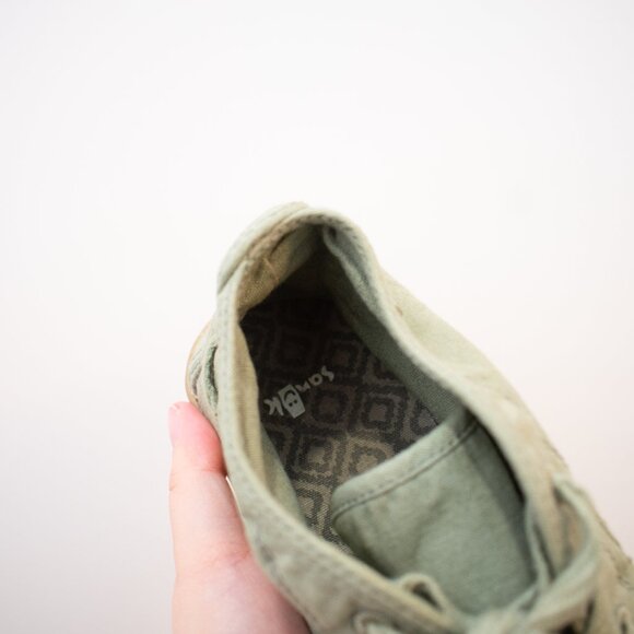 Sanuk Women’s Vee Canvas Shoe Green/Khaki Size 7 - Picture 7 of 7